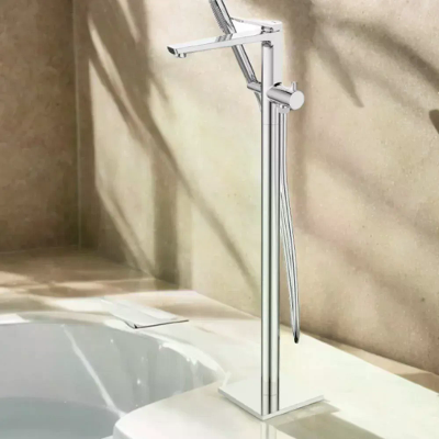 Misturador Monocomando Dax Pedestal C/ Ducha P/ Banheira Cr