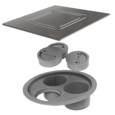 Grelha Ralo Linear 15x15 Elleve Flat Escovado 20000