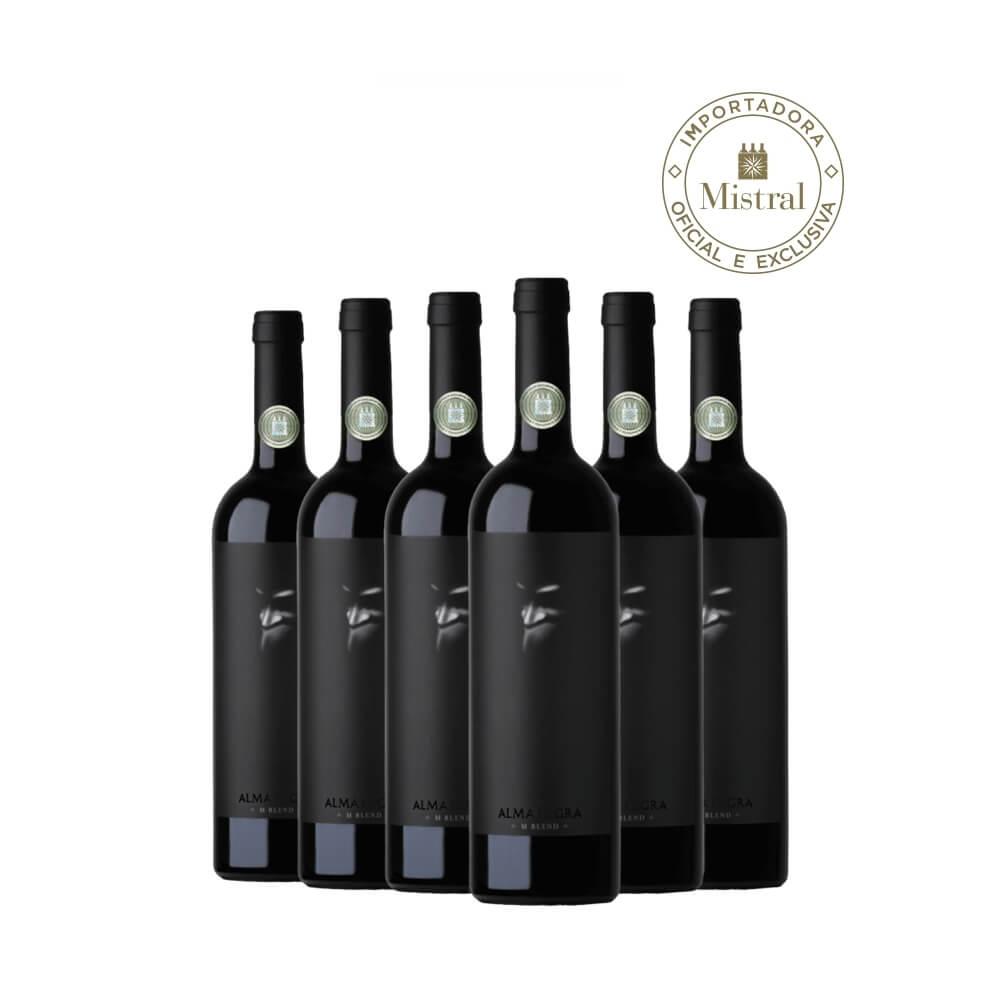 Kit 6 Vinhos Argentino Alma M Negra Cx 6 Und - 1