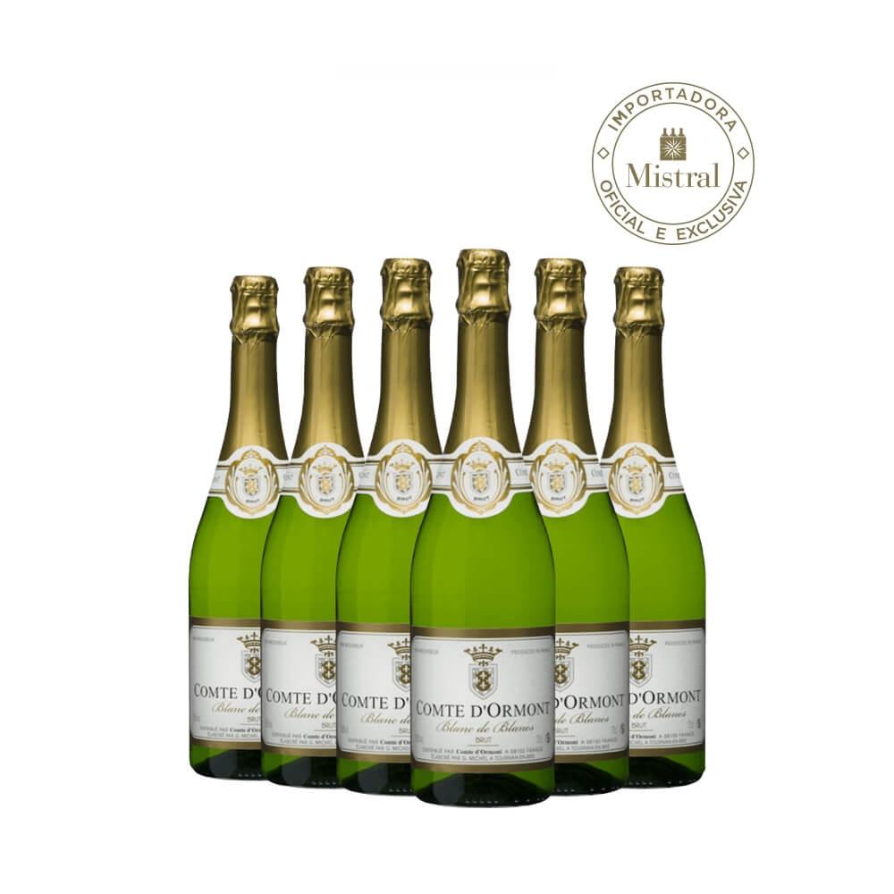 Kit 6 Espumantes Blanc De Blancs Comte D'ormont Brut - 1