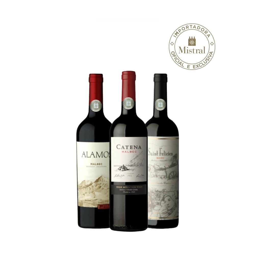 Kit 3 Malbecs Argentinos Caixa 3 Und - 1