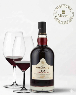 Kit Presente Vinho Graham's 10 Years Old Tawny + 2 Taças Riedel 001