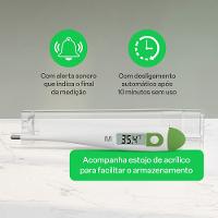 Termômetro Clinico Digital Branco Multi Saúde - HC222