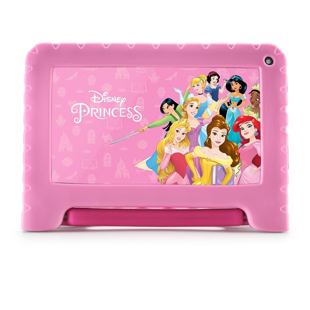 Tablet Multi Princesas com Controle Parental 7 pol 4GB RAM 64GB Android 13 Quad Core + Case + Wi-fi - NB418 - 1