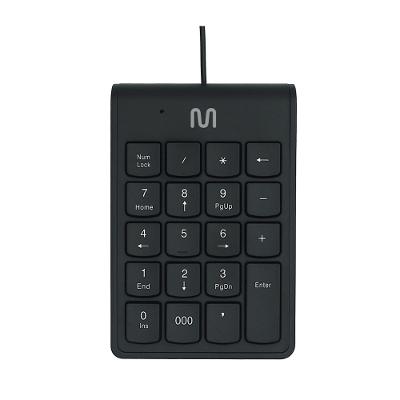 Teclado com Fio Numérico Conexão USB Cabo de 120cm c/ Tecla 000 Preto Multi - TC227