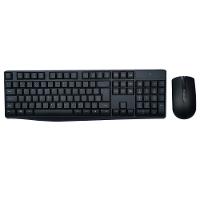 Combo Teclado e Mouse Sem Fio Slim Multimídia Conexão Usb 1600dpi c/ Pilha Inclusa Preto - TC269 - 1