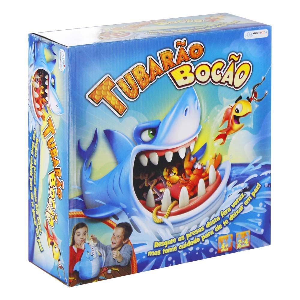Jogo Tubarão Bocão com 12 Peixes + Vara de Pesca Indicado para +4 Anos Multikids - BR753 - 2