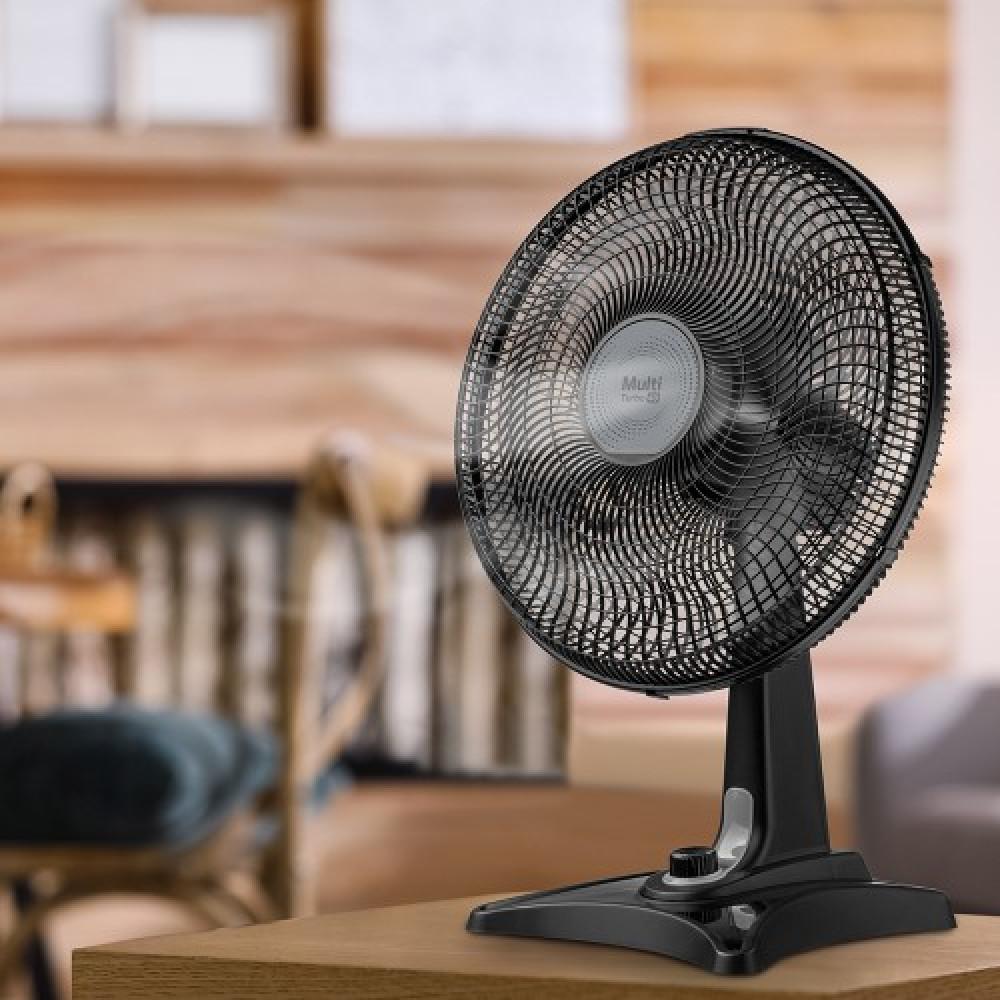 Ventilador de Mesa 40cm Multi Turbo 40 Six - 127v-130w Preto Multilaser - VL403 - 6