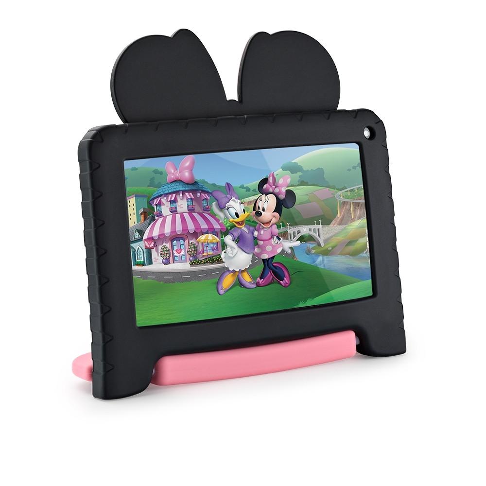 Tablet Multi Minnie com Controle Parental 7 pol 4GB RAM 64GB Android 13 Quad Core + Case + Wi-fi - NB414 - 1