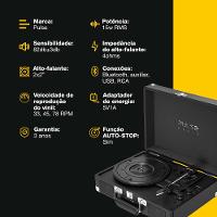 Vitrola Retro Pulse Davis Bluetooth 15W RMS - SP616 - 2