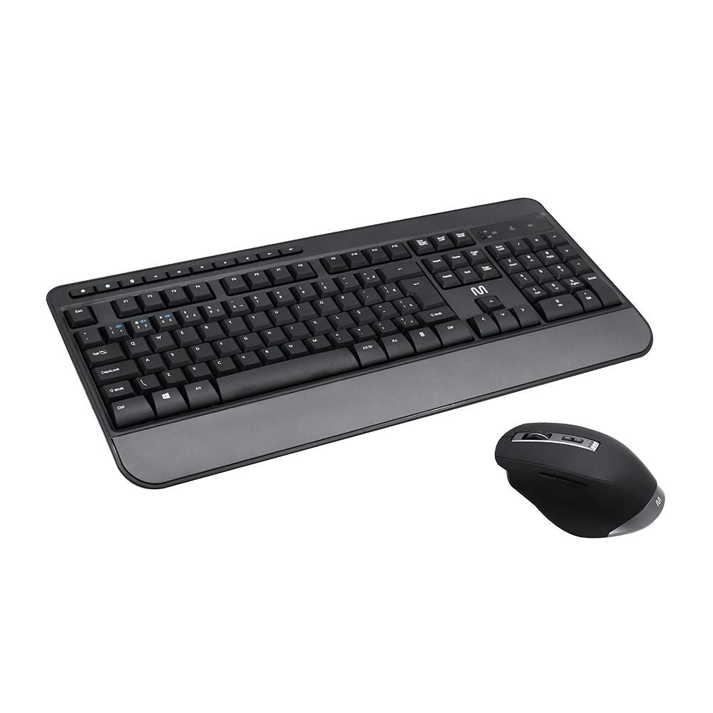 Kit Teclado e Mouse Sem Fio CS1200 Multimídia Conexão BT+USB 3200DPI Ajustável Com Cliques Multi - TC301 - 4