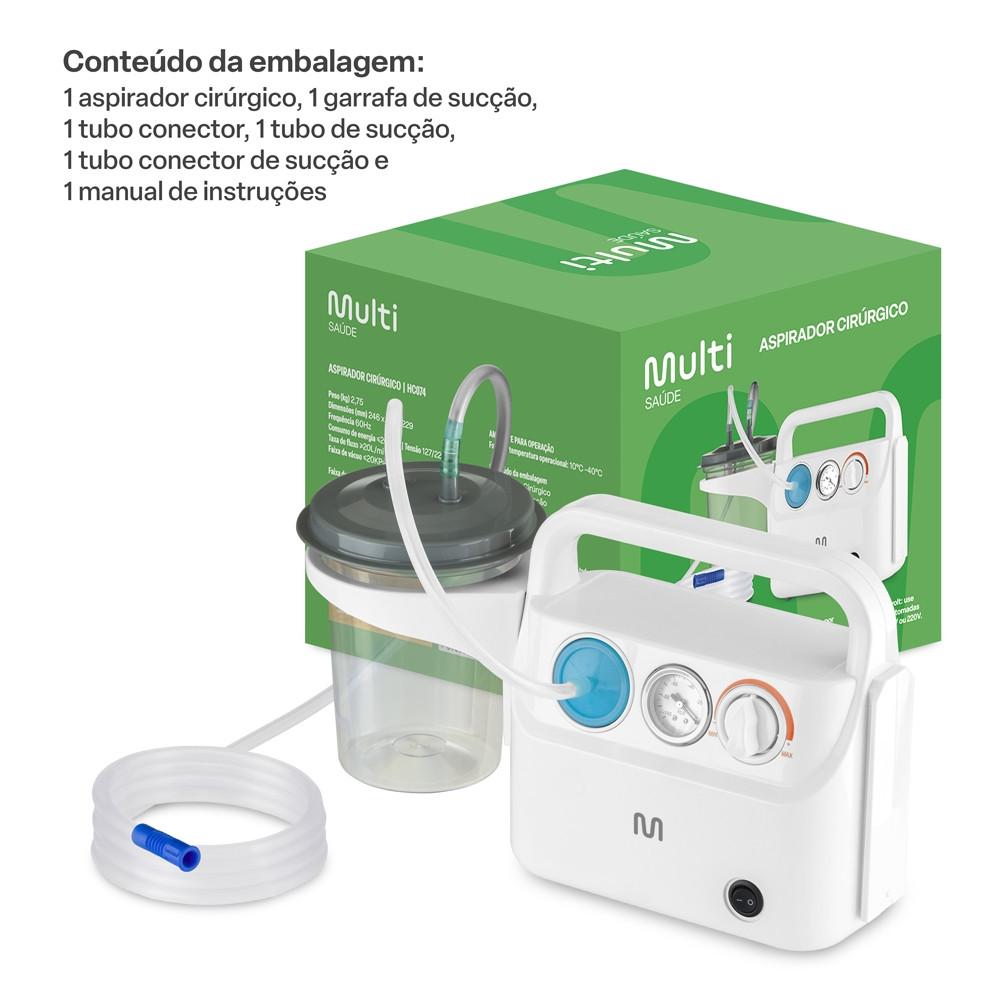 Aspirador Cirúrgico Bivolt Multilaser Saúde - HC074 - 7