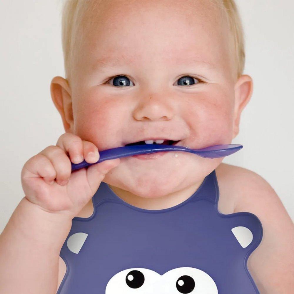 Babador De Silicone Multikids Baby Silybib Hipopótamo Bb044 - 2
