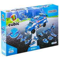 Blocos de Montar Cubic 25 em 1 Polícia 569 Peças Multikids - BR1619 - 2