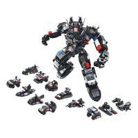 Blocos de Montar Cubic 25 em 1 Polícia Swat Robot 600pcs Multikids - BR1616 - 1