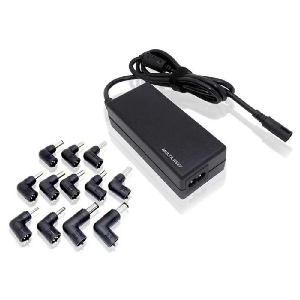 Carregador Notebook Compacto 65W Automático 10 Conectores Multilaser - CB082 - 1