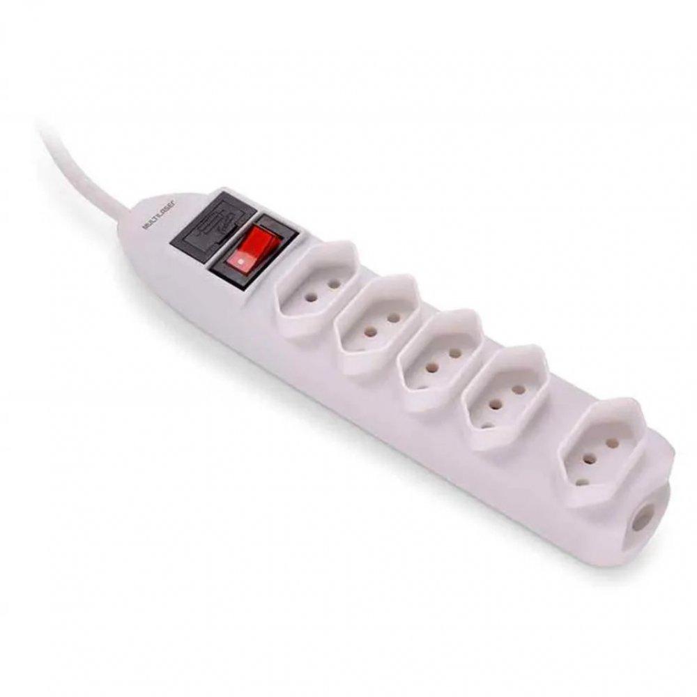 Filtro de Linha 5 Tomadas Multilaser - 1