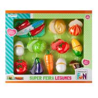 Combo Kids - Super Feira Legumes Creative Fun e Creative Fun Mini Feirinha Divertida 6 legumes Multikids - BR1108K