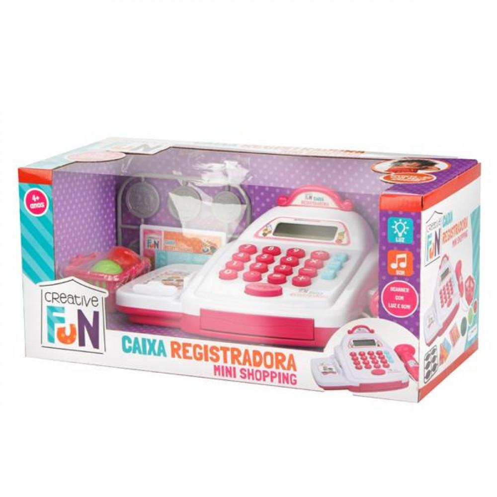 Creative Fun Caixa Registradora Mini Shopping Rosa Multikids - BR1182 - 1