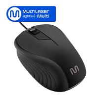 Mouse Emborrachado Preto com Fio Usb Multi (Multilaser) - MO222 - 2