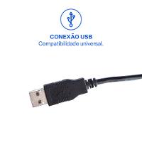 Mouse Emborrachado Preto com Fio Usb Multi (Multilaser) - MO222 - 5