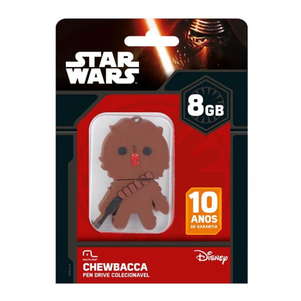 Pen Drive Chewbacca 8GB USB Leitura 10MB/s e Gravação 3MB/s Multilaser - PD041 - 2