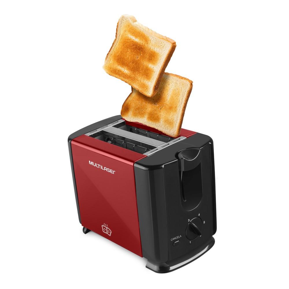 Torradeira Duo Vermelha 220V Multilaser - CE142 - 3