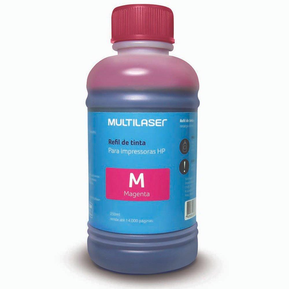 Refil de Tinta para Impressoras 250ml Magenta Multilaser - RF011 - 1