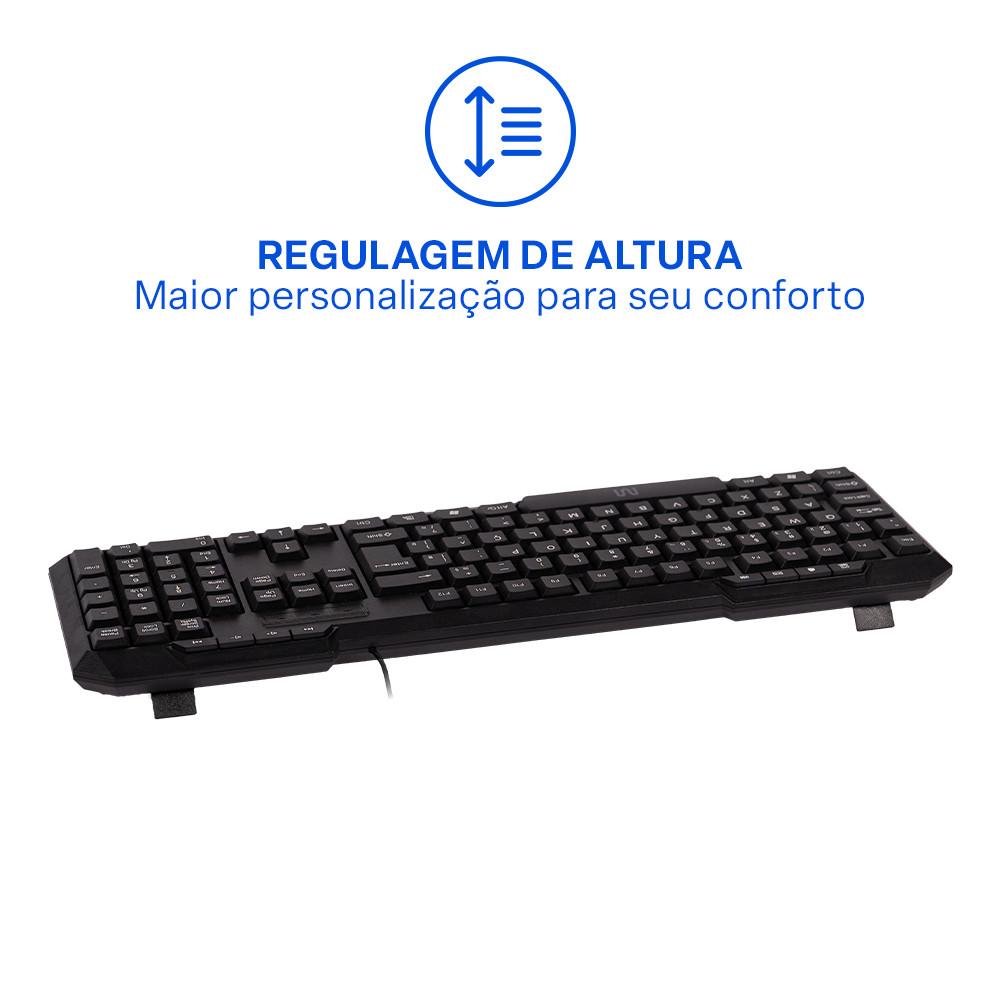 Teclado Com Fio TM100 Resistente a Líquidos Cabo de 1,3m Conexão USB Multi (Multilaser) - TC206 - 6