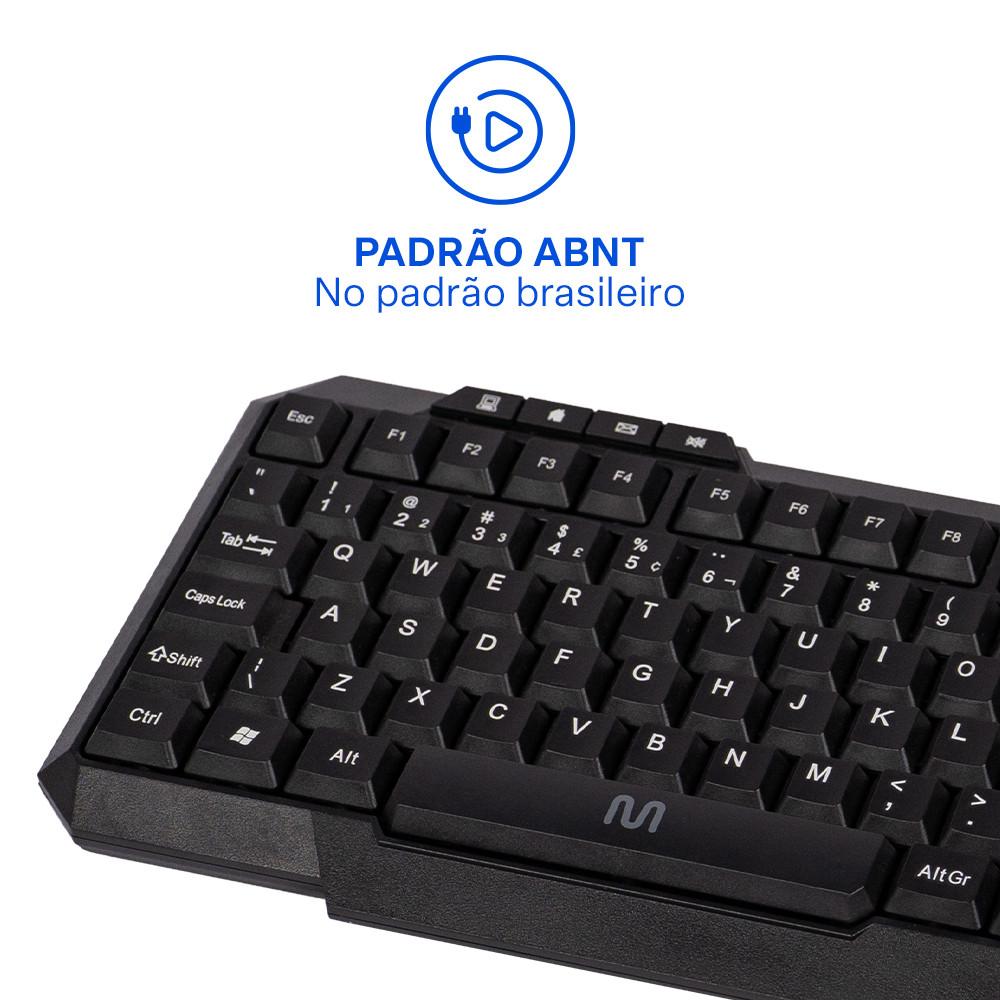 Teclado Com Fio TM100 Resistente a Líquidos Cabo de 1,3m Conexão USB Multi (Multilaser) - TC206 - 7