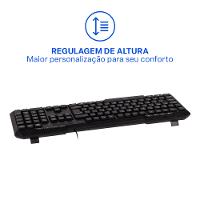 Teclado Com Fio TM100 Resistente a Líquidos Cabo de 1,3m Conexão USB Multi (Multilaser) - TC206 - 6