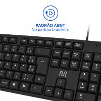 Teclado Slim Standard Com fio USB Preto Multi (Multilaser) - TC065 - 7