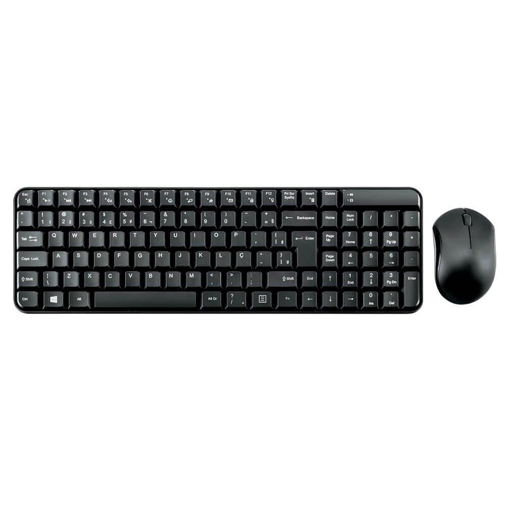 Teclado E Mouse Sem Fio Multilaser Multimídia Usb - Tc183 - 1