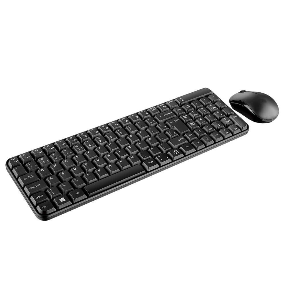 Teclado E Mouse Sem Fio Multilaser Multimídia Usb - Tc183 - 2