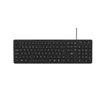 Teclado Com Fio 3 Níveis Ajustáveis Teclas Silenciosas e Conexão Usb Preto - TC144 - 1