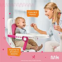 Cadeira de Alimentação Berry 3 em 1 6M 15KG Rosa Multikids Baby - BB390 - 3