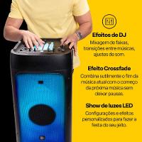 Caixa de Som Torre Flamebox DJ 5000W RMS Bluetooth AUX/USB/SD/TWS Pulse - SP512 - 5