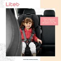 Cadeirinha Infantil para carro Safemax Fix 2.0 Isofix 9-36 Kg Cinza Litet - BB460 - 2