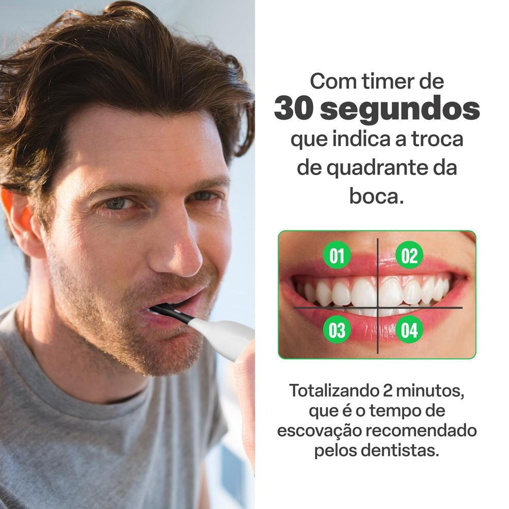 Escova Elétrica Sônica Clean Pro 31K - 31 mil movimentos - Multi Saúde - HC112 - 3