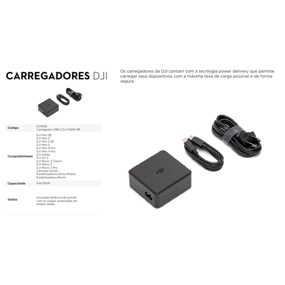 Carregador USB-C DJI 100W BR - DJI1032 - 2
