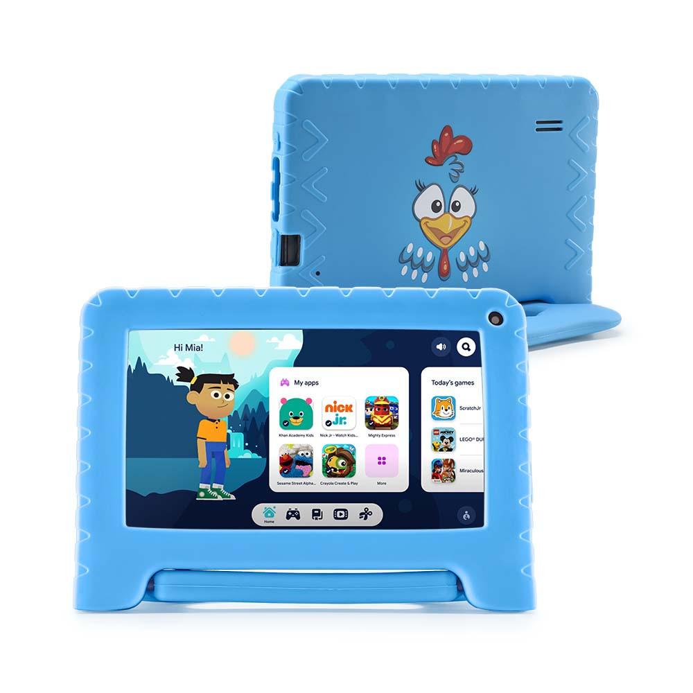 Tablet Multi Galinha Pintadinha com Controle Parental 7 pol 4GB RAM 64GB Android 13 Quad Core + Case + Wi-fi - NB419 - 7