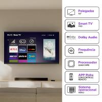 Smart TV DLED 43 FHD Multi Roku 3HDMI 2USB Wi-Fi - TL056M - 2