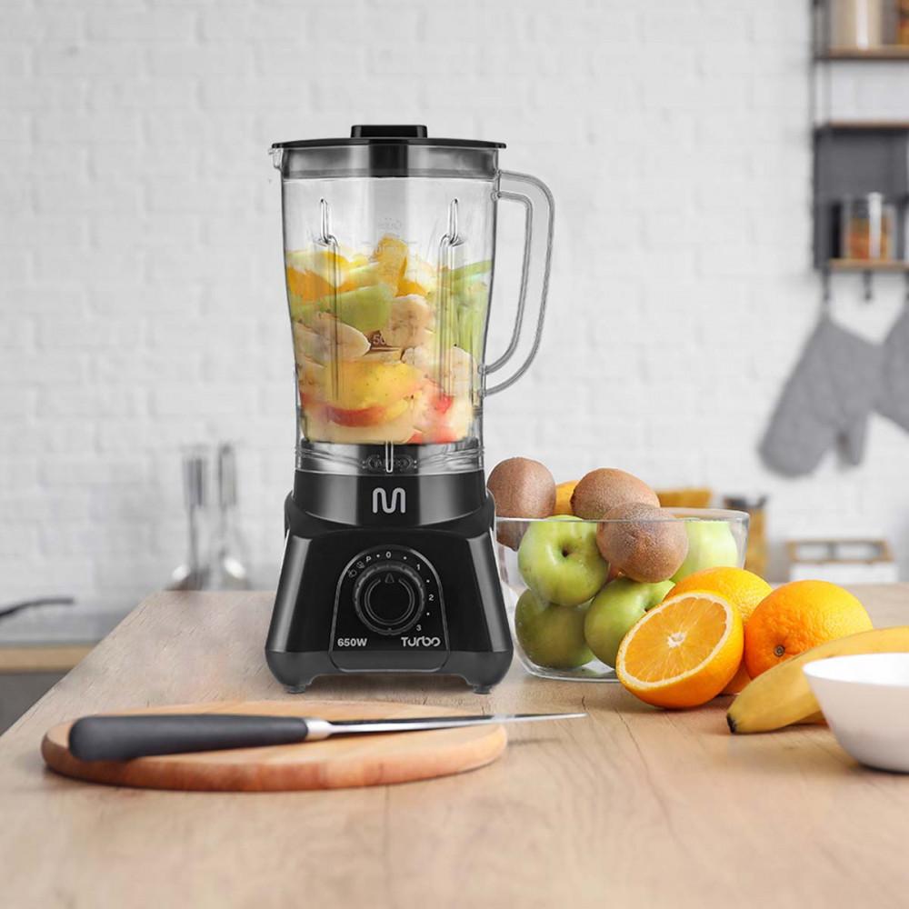 Liquidificador Turbo Preto 2,3L 3 Velocidades 650W 127V Multi Home - LQ651 - 4