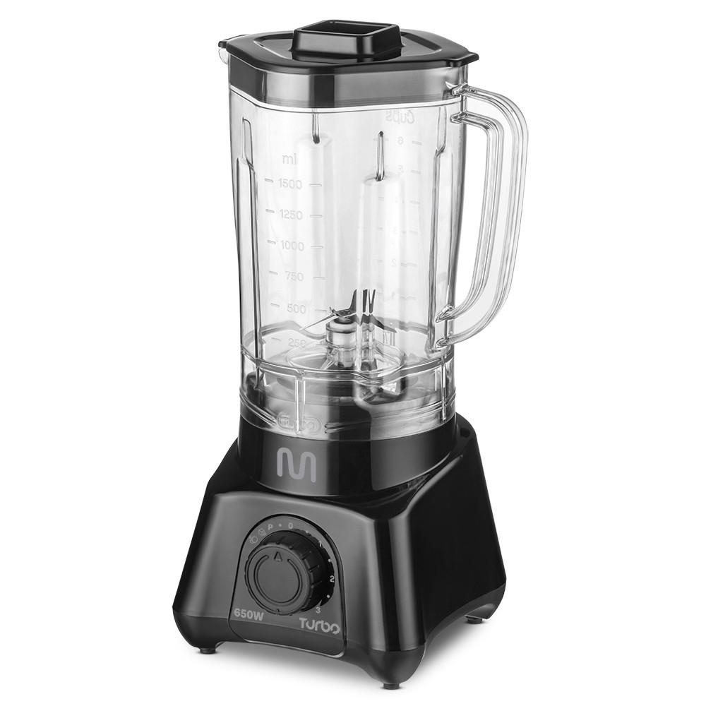 Liquidificador Turbo Preto 2,3L 3 Velocidades 650W 127V Multi Home - LQ651 - 7