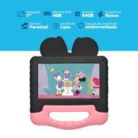 Combo Tablet Multi Minnie 7 pol 4GB RAM 64GB + Case + Maleta Minnie Médica - NB4140K - 3