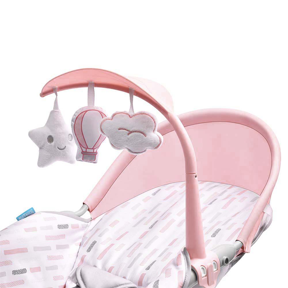 Cadeira de Descanso e Balanço Spice Dobrável 0 à 18kgs Rosa Multikids Baby - BB293 - 4