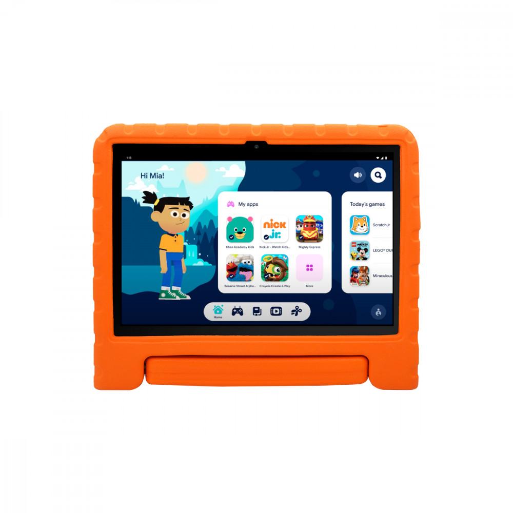 Tablet Multi Kid Pad Laranja 10.1 pol 6GB RAM 128GB Android 13 Quad Core + Case + Wi-fi - NB425 - 1