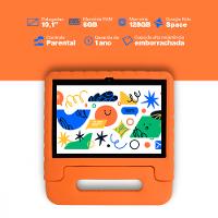 Tablet Multi Kid Pad Laranja 10.1 pol 6GB RAM 128GB Android 13 Quad Core + Case + Wi-fi - NB425 - 2