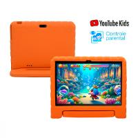 Tablet Multi Kid Pad Laranja 10.1 pol 6GB RAM 128GB Android 13 Quad Core + Case + Wi-fi - NB425 - 5