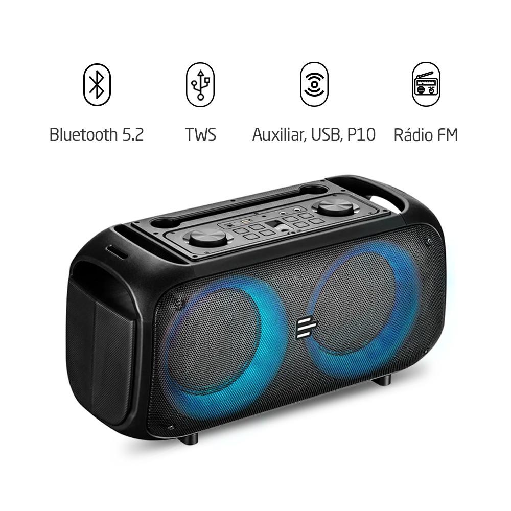 Pulse Box 2 Double 6.5 700W RMS BT/AUX/USB/SD/TWS/MIC - SP513 - 2